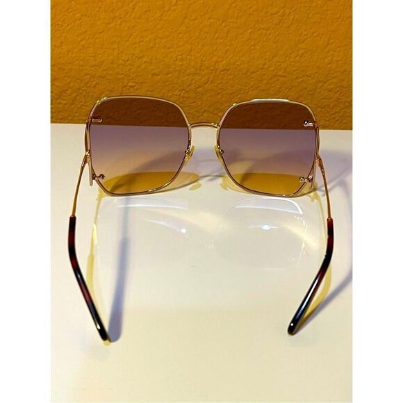 Salvatore FERRAGAMO SF202S Full Rim Extra Large Geometric Frames with Rose Gold main image 10